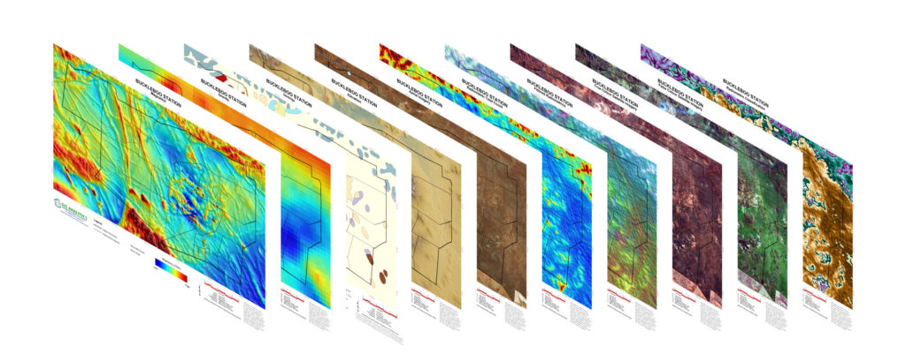 Specialized maps are created as part of the geological study and analysis.