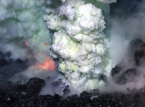Submarine volcanic eruption