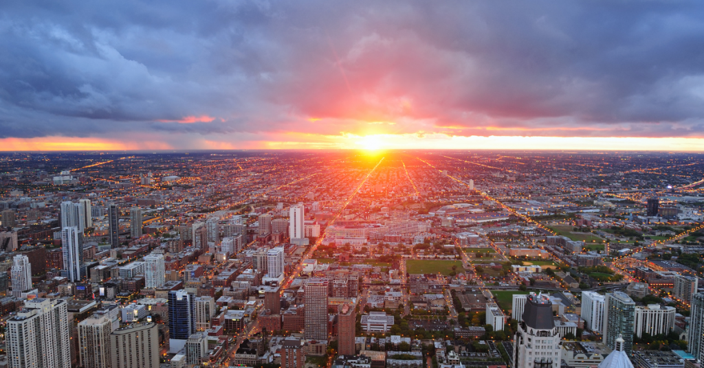 Chicago sunset