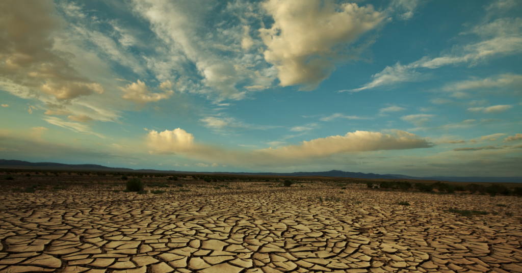 drought land blue cloud sky