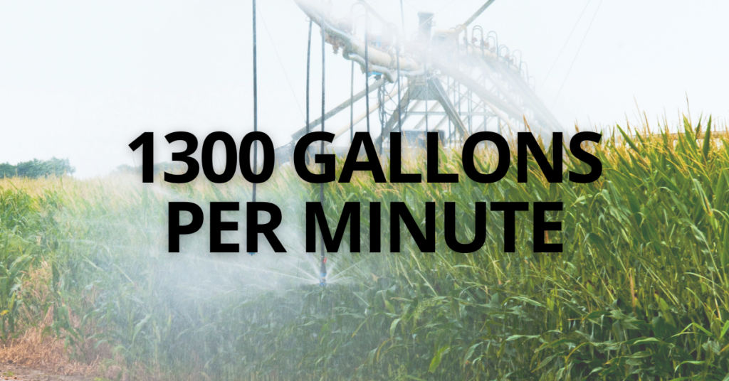 New Mexico Farm Water 1300 gallons per minute