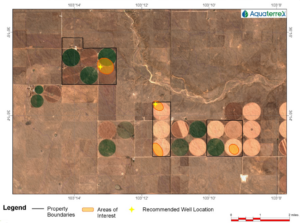 New Mexico Farm Case Study areas of interest