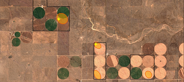 New Mexico Farm Case Study areas of interest