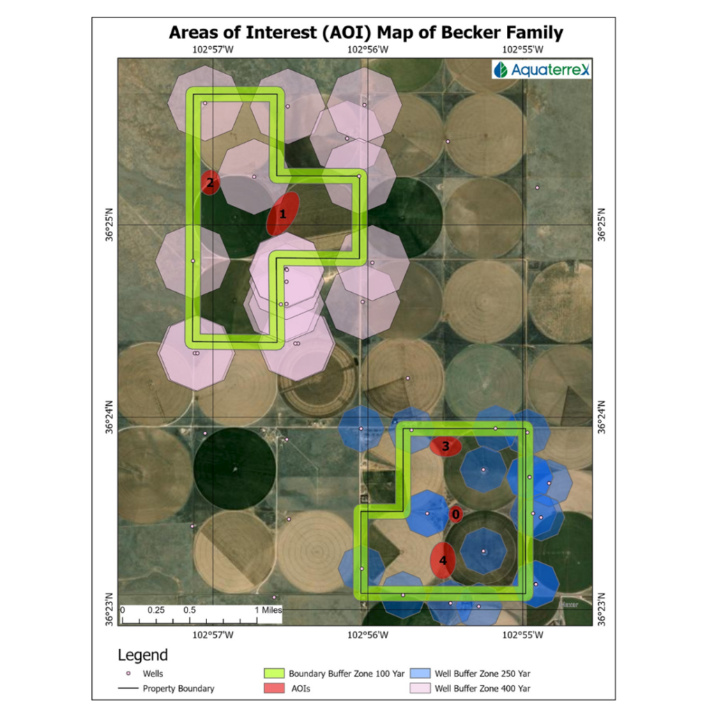Well for Texas Farm areas of interest